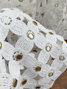 Ensemble décontracté veste et pantalon brodé de fleurs avec rivets métalliques à crochets et boucles, style industriel français, nouvelle collection 2026, sept couleurs - Product Image 6