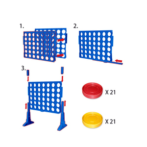 Avion éducatif stéréoscopique Connect Line Up 4 Classic Travel Interactive Family Kids Toys Four in A Row Board Game - Product Image 4