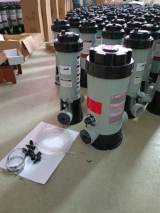 Distributeur automatique de chlore à prix de gros <span class=keywords><strong>pour</strong></span> piscines hors sol, distributeur en ligne autonome avec raccords - Product Image 6