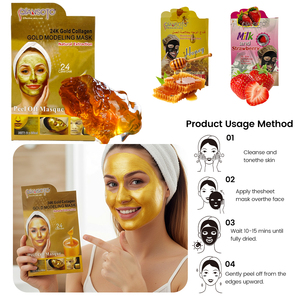 Prix d'usine Soins quotidiens du <span class=keywords><strong>visage</strong></span> Masque facial en or 24 carats nourrissant hydratant et raffermissant en profondeur - Product Image 3