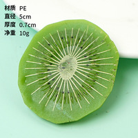 Nep Fruit Plakjes Nep Kersen Voor Decoratie Gefotografeerd Met Fruit Rekwisieten High-Fidelity Fruit Plak Modellen