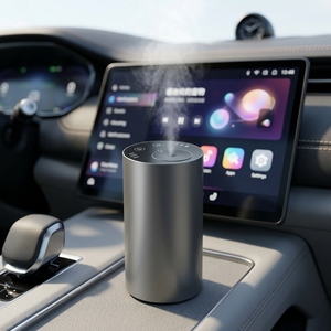 Difusor de Aroma Premium para Auto, Totalmente Metálico, Cuerpo de Aluminio de Lujo, Nebulizador sin Agua para Accesorios Interiores de Vehículos de Lujo - Product Image 1