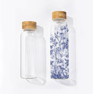 Tazza per Infusione <span class=keywords><strong>a</strong></span> Freddo in Vetro Borosilicato ad Alta Resistenza Termica <span class=keywords><strong>da</strong></span> 350ML 550ML con Design che Cambia Colore e Coperchio in Bambù Ecologico - Product Image 3