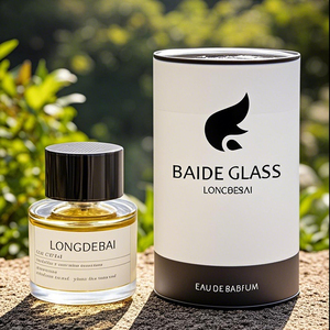 Wholesale Round Cylinder Perfume <b>Spray</b> <b>Bottle</b> Crimp <b>Empty</b> 30ml 50ml 100ml Glass White Perfume <b>Bottle</b> with Gold Cap - Product Image 4