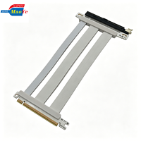 Câble Riser PCIe 5.0 pour Montage Vertical de GPU, Angle Gauche, Empilable, Anti-Interférence, Faible EMI, PCB 6 Couches, CE/FCC, pour Ordinateur