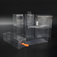Boîtes d'emballage en plastique PVC transparent, vente directe d'usine, boîtes d'emballage de vente au détail en plastique PET RPET hautement transparentes