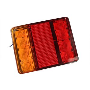 Kit luce posteriore a LED 24V 12V con luci di arresto e indicatori 3 in 1 per autocarri, rimorchi, roulotte, furgoni-auto e moto/ - Product Image 4