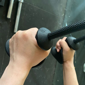 Cuerda de fitness para bíceps y tríceps, de acero inoxidable de alta resistencia, con agarres para máquina de poleas y <span class=keywords><strong>barra</strong></span> de remo - Product Image 4