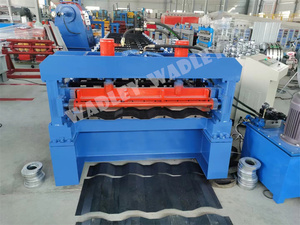 Petit pain de tuile de feuille de conteneur en acier coloré formant la machine pour l'usage de toit avec la pompe comme construction de feuille de panneau de mur de composant de noyau - Product Image 6