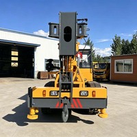 Nouvelle grue sur camion de 10 tonnes autoportée avec moteur YUNNEI, rayon d'action de 21 m pour la construction d'infrastructure