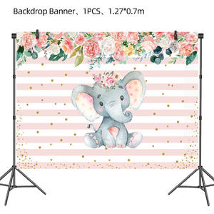 Lindo elefante Rosa tema Fiesta decoración estilo moderno taza de papel mantel niños cumpleaños lugar suministros - Product Image 6