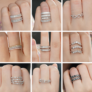 Anillo de Moissanita con Corte Marquesa, Chapado en Rodio, Plata de Ley, Anillo de Moissanita, Anillo de Diamante de Moissanita, Plata de Ley 925 - Product Image 6