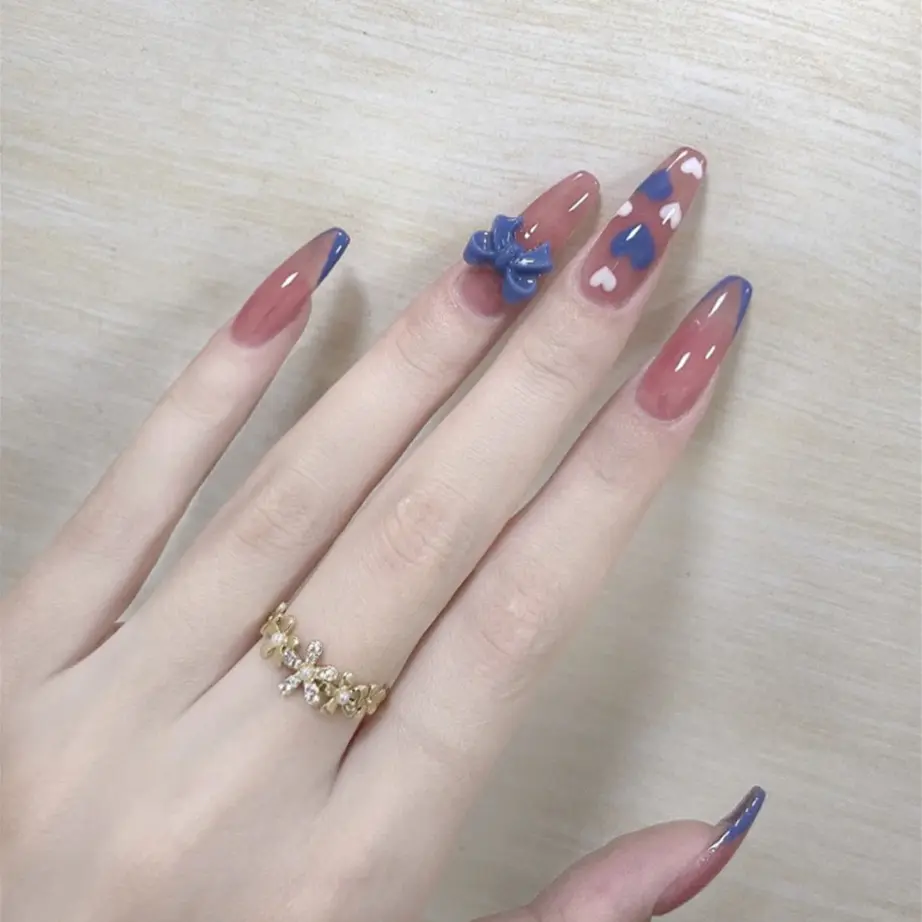 Saiyii Nieuwe Slijtage Nagels Volledige Dekking Kleurrijke Decoratieve Lange Ballerina Kist Vingernagels Valse Kunstnagels Glamour Nagel Tips