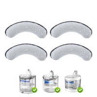 Fontaine à eau pour chien et chat de luxe en gros, antibactérienne, écologique, avec filtre en charbon actif et éponge, filtration multiple, sans parfum