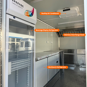 Carrito de Comida Móvil para Exteriores, Quiosco de Comida Rápida, Camión de Comida Callejera para Café y Helados para Restaurantes y Comerciantes - Product Image 2