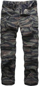 <span class=keywords><strong>Pantaloni</strong></span> Cargo Casual da <span class=keywords><strong>Uomo</strong></span> in Stile Militare, 55% Cotone 45% Poliestere, Chiusura con Bottoni - Product Image 4