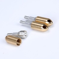 Pointe de flèche sifflet dorée, pointe de flèche sifflet 100 grains en cuivre pour le tir à l'arc, accessoire de chasse DIY