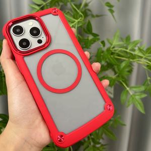 Para Fundas <span class=keywords><strong>iPhone</strong></span> 16 15 <span class=keywords><strong>14</strong></span> 13 Pro Max Premium Case Clear <span class=keywords><strong>Funda</strong></span> protectora magnética transparente para <span class=keywords><strong>Apple</strong></span> Phone Case 16 - Product Image 6