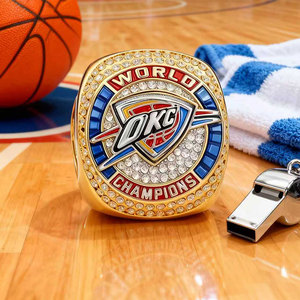 Tarnish Free Waterproof Fine <b>Men's</b> <b>Rings</b> 18k Gold Plated 316L Stainless Steel Championship <b>Ring</b> Custom Sports <b>Ring</b> for <b>Men</b> Women - Product Image 2