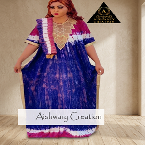 Caftán largo musulmán para mujer, teñido a mano, de gasa, estilo Abaya, con detalles de encaje, para la oración del Ramadán y ocasiones festivas. - Product Image 2