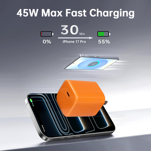 อะแดปเตอร์ชาร์จเร็วพกพา QC3 USB-C Type-C สำหรับ Samsung รับรองมาตรฐาน PD 45W พร้อมปลั๊กแบบ US ขนาดกะทัดรัด น้ำหนักเบา - Product Image 5