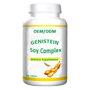Haccp OEM Soy Complex Genistein Capsules Tablets Supplement for Women Promoting Physical Comfort & Mood Balance