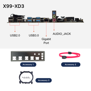 PANDL NUEVO Combo de Escritorio con Chipset X99 C612, Matx NVMe M2 WiFi6 Sata3.0 4X DDR3 ECC Ram, Kit de Placa Base <span class=keywords><strong>Intel</strong></span> <span class=keywords><strong>Xeon</strong></span> <span class=keywords><strong>E5</strong></span> <span class=keywords><strong>2678</strong></span> <span class=keywords><strong>V3</strong></span> X99 - Product Image 5