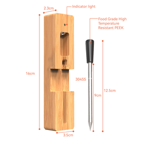 Lonnmeter không dây kỹ thuật số thịt Nhiệt kế nhà bếp điện tử thịt nướng nấu ăn Công cụ hiển thị nhiệt độ và ứng dụng - Product Image 6