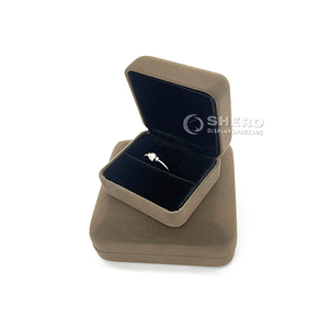 Jewelry <b>Box</b> Pendant <b>Earrings</b> Bracelet Ring Necklace Gift Boxes Cases Wedding Velvet Iron Square Jiesheng Brand - Product Image 4