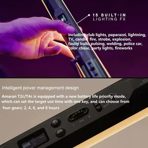 <span class=keywords><strong>Aputure</strong></span> Amaran t2c t4c RGB Ống ánh sáng Stick xử lý LED đầy đủ màu sắc 2500-7500K video ánh sáng cho live streaming - Product Image 6