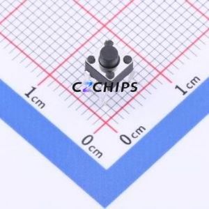 TSC016A04518A Tactile Switch Through hole Component (THT)-4P,4.5x4.5mm Switch Round Button 1.8N Through Hole 4.5mm - Product Image 1