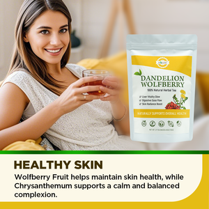 Chinaherbs Diente De León Wolfberry Tea Breath Fresh Triangle Tea Bag Crisantemo Diente De León Raíz para el cuidado del hígado - Product Image 2
