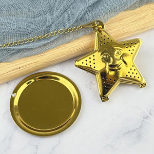 Accesorios para Té de Grado Alimenticio, Colador de Acero Inoxidable en Forma de Estrella con Rostro Humano, Infusor de Hierbas y Especias - Product Image 3