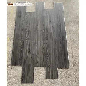 100% Material virgen impermeable estilo de madera Retro Piso SPC hoja de piso LVT vinilo clic piso
