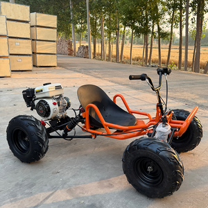 Go-Kart da Corsa Fuoristrada 212cc a 4 Tempi con Pneumatici a Forma di A da 10 Pollici e Pneumatici con Motivo a Fiamma da 8 Pollici, UTV per Tutti i Terreni, Kart da Drift da Spiaggia - Product Image 3