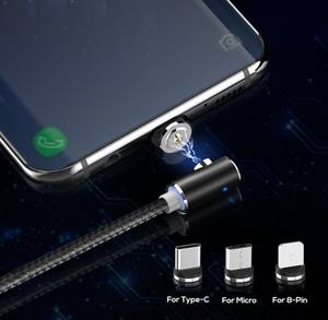 3in1 3 en 1 L <span class=keywords><strong>angle</strong></span> en forme de connecteur magnétique aimant câble de chargement pour iphone micro type c câble usb magnétique pour du gaming - Product Image 5