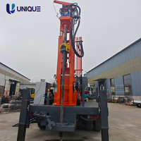 Machine de forage de puits d'eau montée sur camion, équipement de forage minier de 200 m de profondeur