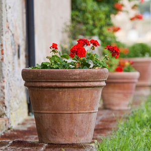 Meilleurs pots en terre cuite rouge personnalisés avec logo pour plantes, pot à fleurs en céramique avec drainage - Product Image 1