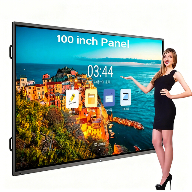 65/75/86/100/110 Inch Finger Multi Touch Screen Smart Lcd Display Meeting Room Smart Board Interactive Whiteboard for Teaching