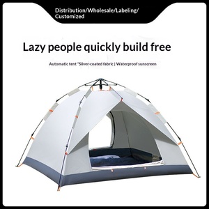 HOT SALE 2 personen Nylon tent met één slaapkamer Buitenkamperen Volautomatisch Zonnescherm voor alle seizoenen Regendicht Draagbaar Geen nodigheid - Product Image 5