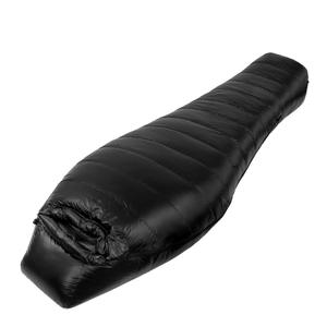 Saco de dormir tipo momia para adultos, para clima frío, de nailon, resistente al viento, ultraligero, cálido, para acampar al aire libre, con bolsillo interno para teléfono. - Product Image 5