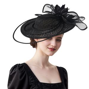 Tocados de novia Premium de lujo, sombreros de boda para mujer, sombreros de Iglesia Derby Sinamay únicos de alta calidad para fiestas, pesca informal - Product Image 2