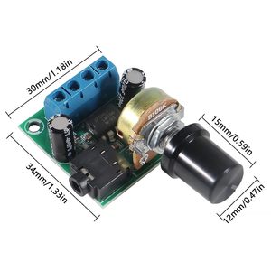 LM386 <span class=keywords><strong>10W</strong></span> Mini placa amplificadora de audio Módulo amplificador de potencia con CC 3-12V IC de control de volumen ajustable Categoría de producto - Product Image 6