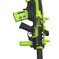Pistol peluru air multifungsi kustom lampu LED 4-Mode Mode Tembak 3-Level mainan pistol peluru lembut elektrik
