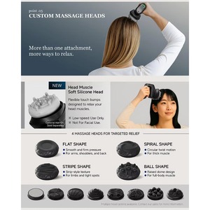 Ergonomic Cordless Electric Head <b>Massager</b> Rechargeable Portable Scalp & Full Body Soothing <b>Tool</b> - Product Image 4