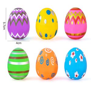 Huevo de Pascua Gigante de Plástico Rellenable de 30 cm de JIN PENG, Contenedor de Dulces Abrible y Colorido para Decoración de Fiestas - Product Image 2
