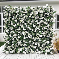 Panneau mural de fleurs artificielles de conception populaire pour décoration d'arche de mariage Baby Shower