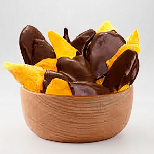 Mango Seco Bañado en Chocolate Gourmet, Snacks Dulces Premium, Venta al Por Mayor - Product Image 1