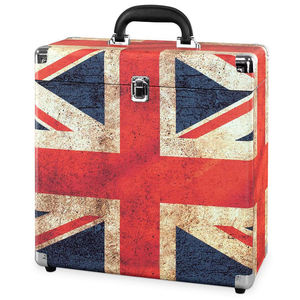 Boîte de rangement rectangulaire <span class=keywords><strong>vintage</strong></span> en plastique pour collectionneur de <span class=keywords><strong>Victrola</strong></span>, capacité de 30+ disques vinyles, portable et robuste - Product Image 3