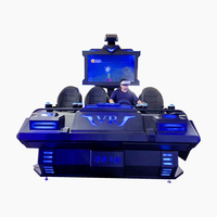 Produits de parc d'attractions Réalité virtuelle Mouvement 3D 4D 9D Cinéma 4 places Arcade VR Machine de jeu simulée